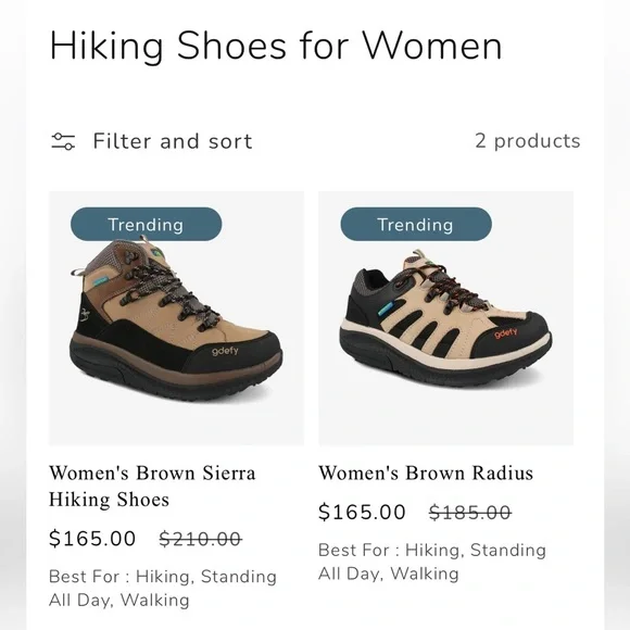 Gdefy Radius Hiking Shoes - Picture 11 of 12